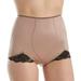 Women's Rago 919 Light Shaping V Leg Brief Panty with Lace