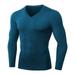 Keimprove Men Long Sleeve Sports Tops Compression Base Layer Thermal Fitness Under Skin T-Shirt Tight Running Trainer Sportswear