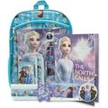 Disney Frozen Backpack Combo Set - Frozen 2 Anna & Elsa 7 Piece Backpack and Stationary Set