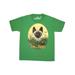 Inktastic Bee Happy with Cute Cat in Flowers Teen Short Sleeve T-Shirt Unisex Kelly Green XL