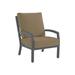 Tropitone Muirlands Patio Chair w/ Cushions in Gray/Brown | 39.5 H x 27.5 W x 33 D in | Wayfair 612011_GPH_Timber Weave