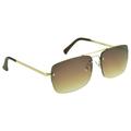 proSPORT Reading Sunglass Reader Aviator Men Women Gold Brown Lens NOT Bifocal