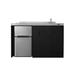 Summit Appliance 3.2 Cubic Feet cu. ft. Mini Fridge w/ Freezer Stainless Steel in Black/Gray | 39.5 H x 54 W x 23.75 D in | Wayfair CK54SINKR