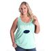 Womens and Womens Plus Size Denali National Park Curvy Tank Tops, up to size 26/28