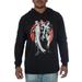 DC Comics Men's Black Lightweight Jersey Hoodie