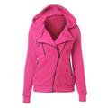 Suzicca New Women Hoodies Sweatshirt Autumn Winter Long Sleeve Zipper Hooded Coat Outerwear Warm Tracksuit Streetwear