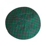 Fashion Simple Plaid Pattern Beret Korean Style Cotton Painter Hat Classic Beret Green