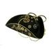 Black and Gold Steampunk Pirate Hat Adult Halloween Costume Accessory