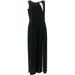 Dennis Basso Petite Caviar Crepe Maxi Dress NEW A351948