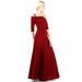 Evanese Women's Plus 3/4 Sleeves Slip on Formal Long Eveing Party Dress Gown