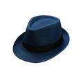 Kuriozud Unisex Foldable Straw Fedora Panama Sun Hat Trilby