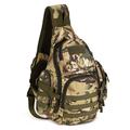 Luxsea Camo Canvas One Shoulder Sling Triangle Backpack School Bag Hiking