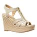 Women's MICHAEL Michael Kors Berkley Metallic Espadrille Wedge Sandal