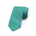Abstract Necktie, Basic Wavy Bumpy Stripes, Dress Tie, 3.7", Cadet Blue and Sea Green, by Ambesonne