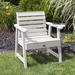 Beachcrest Home™ Midwest Patio Chair Plastic in Gray/White | 33.7 H x 27.2 W x 26 D in | Wayfair 955040778BF04033AAC853E6C6D3F97C