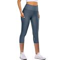 High Waisted Yoga Capris for Women 4 Way Stretch Workout Running Leggings Tummy Control Tights Buttery Soft Biking Pants