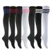 Lovely Annie Women's 6 Pairs Over-the-Knee Thigh High Knee High Cotton Socks Size 6-9 Random Color