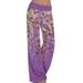 New Women's Loose Printed Yoga Wide Leg Sports Pants