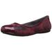 SoftWalk Women's Napa Ballet Flat, Dark Red 7.5 N US