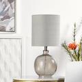 Beachcrest Home™ Barnwell 20" Table Lamp Glass/Fabric in Black | 20 H x 9.5 W x 9.5 D in | Wayfair 1938212264EA40BAA8777DDA35041A90