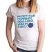 Take A Stand Tees Women's Protect Your Community White T-Shirt XL