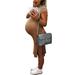 UKAP Women T Shirt Maternity Dress Comfy Soft Plain Knit Dress for Casual Wear or Baby Shower
