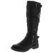 American Rag Womens Brinley Faux Leather Knee-High Riding Boots