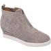 LINEA Paolo Anna Wedge Sneaker Rock Perf Suede