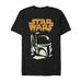 Men's Star Wars Halloween Spooky Boba Fett Graphic Tee Black