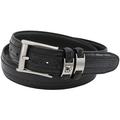 Stacy Adams Belts Stacy Adams 40mm Black Tri-Leather Big and Tall Embossed, Croc, Lizard, Snake Belt