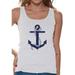 Awkward Styles Anchor Tank Top for Ladies Marine Themed Party Cute Gifts for Wife Anchor Clothes for Mom Anchor Tank Top for Women Sea Tank Top for Girls Sea Lovers Gifts Anchor T Shirts
