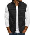 Mens Solid Color Vest Casual Lounge Waistcoat Sleeveless Zipper Front with Pockets Outwear