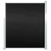 WFX Utility™ Retractable Side Awning Folding Privacy Screen Outdoor Divider Wall, Polyester in Black | 118 W x 63 D in | Wayfair