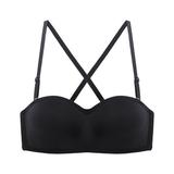 Woman Sexy Invisible Bra Without Steel Ring Gathered Non-slip Tube Top For Woman