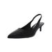 Nine West Womens Feliks Sling Back Pointed Toe Heels Black 7 Medium (B,M)