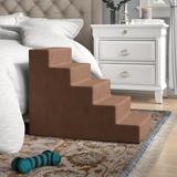 Archie & Oscar™ Grommit High Density Foam 5 Step Pet Stair, Microsuede in Brown | 20 H x 15 W x 25 D in | Wayfair E3B3C1C3F7294C258A8913E15FFAC522