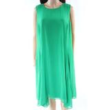 Lauren by Ralph Lauren NEW Green Women's Size 16 Solid Shift Dress