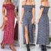 Women Sexy Strapless Beach Sundresses Vintage Bohemian Maxi Dress