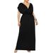 Sexy Dance Plus Size Womens Elegant Long Maxi Dress V Neck Belt Loose Dresses Cocktail Evening Party Bridesmaid Wedding Dresses for Women