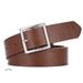 Puloru Unisex Waist Belt Alloy Buckle Versatile Leather Wide Belt for Pants Dress