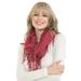 Basico Women Knit Infinity Scarf Neck Warmer Knit Winter Scarves Pink Plaid Scarf