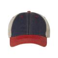 LEGACY Old Favorite Trucker Cap, One Size, Navy/Scarlet Red/Khaki, One Size