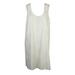 RACHEL Rachel Roy Womens Beige Sleeveless Relaxed Tank Shift Dress 1X