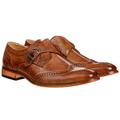 UV Signature Men's Single Monk Strap Wing Tip Shoes