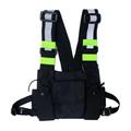 Taykoo Men Women Fashion Chest Rig Pouch Reflective Vest Hip Hop Streetwear Functional Harness Chest pocket Pack Front Waist Bale Backpack Chest Utility Bag