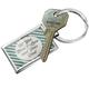 NEONBLOND Keychain All You Need Is Love and Your Dad Father's Day Teal and Grey Stripes