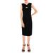 Spense Womens Twist Front Cocktail Sheath Dress