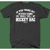 My Attitude Stinks Smell My Hockey Bag Shirts for Men Large Dark Gray
