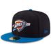 Oklahoma City Thunder New Era Official Team Color 2Tone 59FIFTY Fitted Hat - Black/Royal