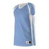 Alleson Athletic - Women's Reversible Basketball Jersey - Color - Columbia Blue/ White - Size - S